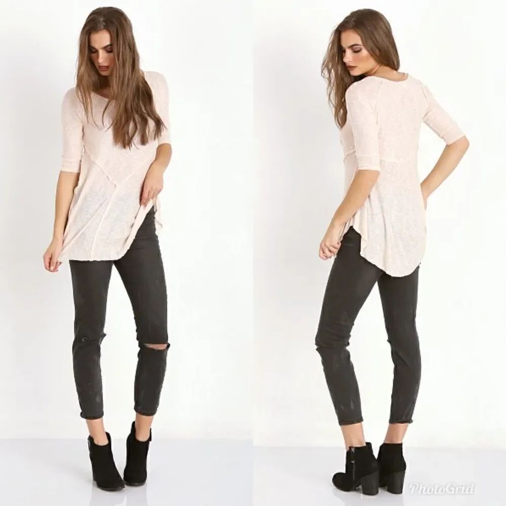 Revolve Free People Weekends Layering Tee Tea Combo - Picture 2 of 11